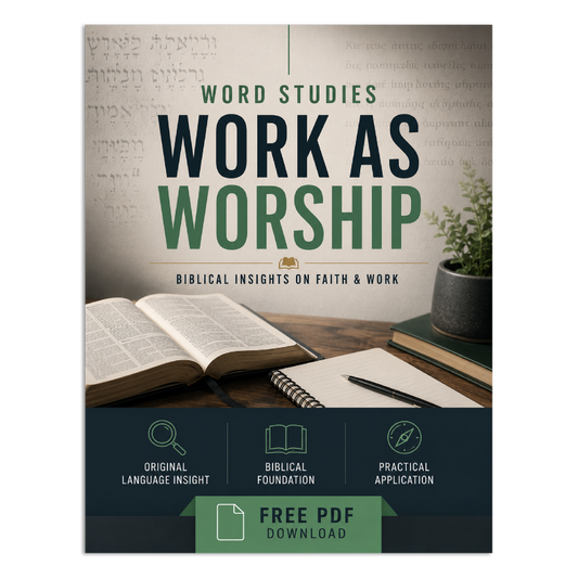 Word Studies: Work as Worship